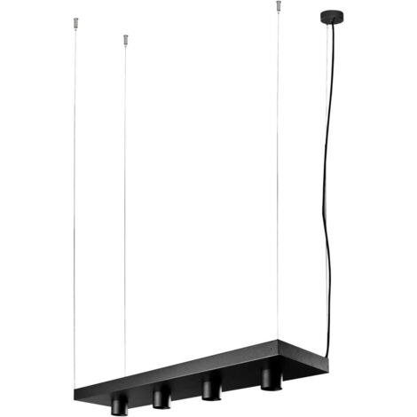 Lampada a sospensione Nowodvorski Plant nera 4xGU10