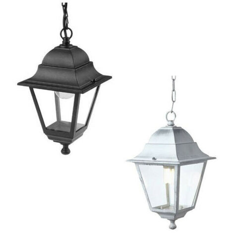 Lanterna a Sospensione Applique Esterno Lampada Bianca Illuminazione Old Sovil - Colore: Bianco Argento