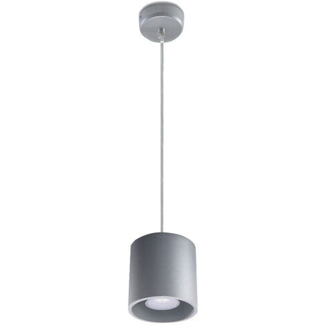 Lampada a sospensione Orbis grigio 10x110x10cm Sollux