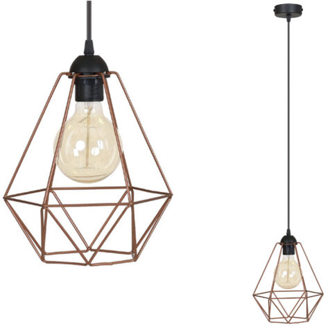 Lampada a sospensione originale LOFT retrò in rame Edison