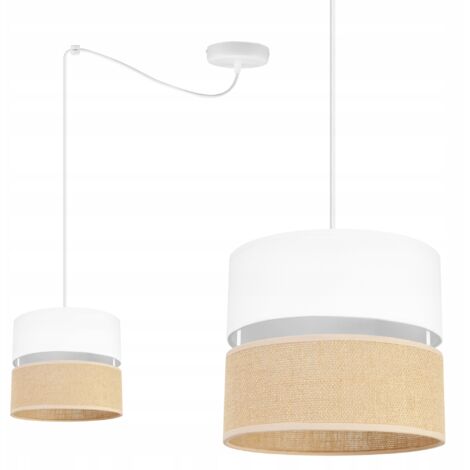 LAMPADA A SOSPENSIONE, PARALUME 20 CM, RAGNO BIANCO
