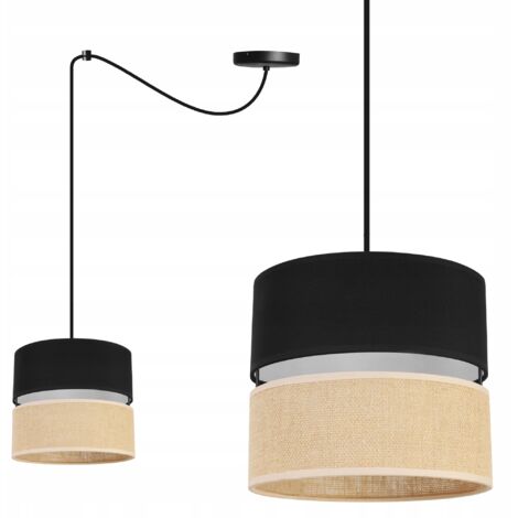 LAMPADA A SOSPENSIONE, PARALUME 20 CM, RAGNO NERO
