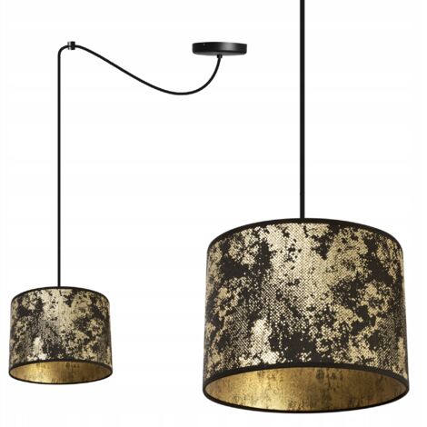 LAMPADA A SOSPENSIONE, PARALUME A FORMA DI RAGNO DORATO