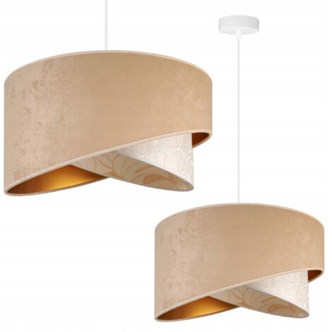 LAMPADA A SOSPENSIONE, PARALUME INCLINATO, FOGLIE, 45 cm