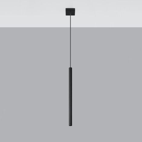 Lampada a Sospensione Pastelo 1 Metallo SOLLUX Nero