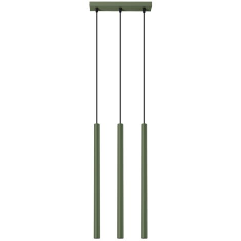 Lampada a sospensione Pastelo verde oliva 30x94x5cm Sollux