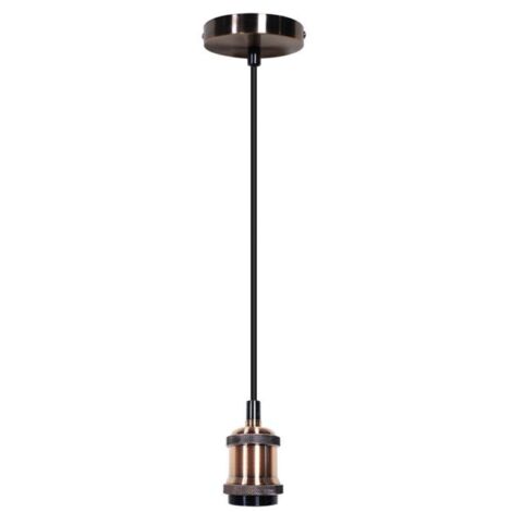 lampada a sospensione "pendel" bronzo 1,5 mt, e27