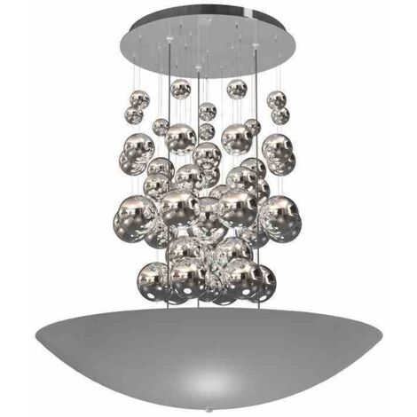 LAMPADA A SOSPENSIONE PERLA ARGENTO 42W LED