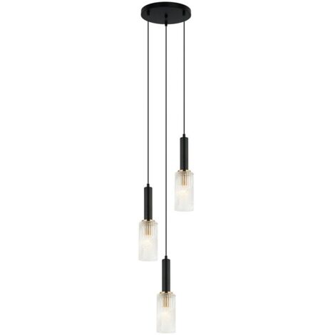 Lampada a sospensione PEROLA PND433093 BKBR Italux