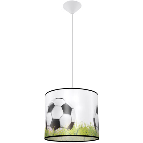 Lampada a sospensione Piłka bianco/nero/verde 30x82x30cm Sollux