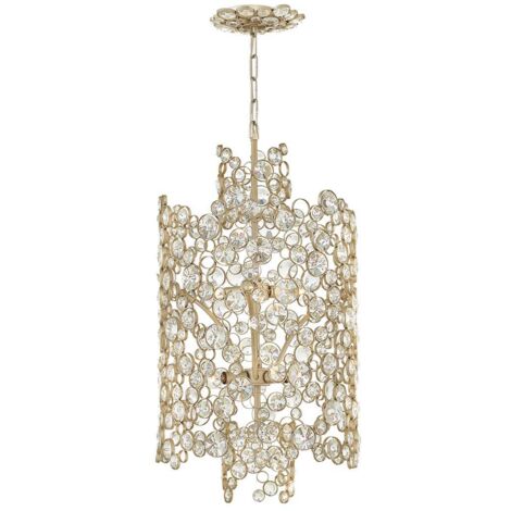 Lampada a sospensione plafoniera lampada a sospensione argento D 40,6 cm lampada da sala da pranzo 6 fiamme