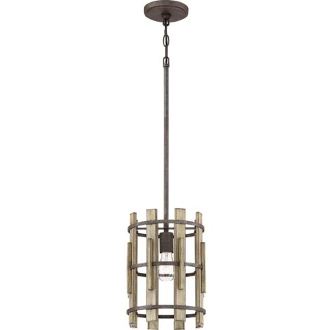 Lampada a sospensione plafoniera lampada a sospensione rustica elementi in legno acciaio D 22,9 cm