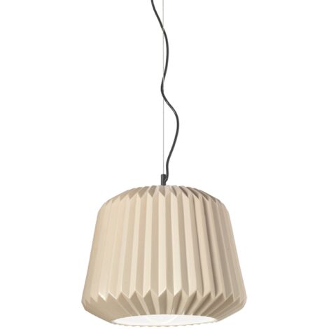 Lampada a sospensione PLUMCAKE in ceramica D35 cm TORTORA