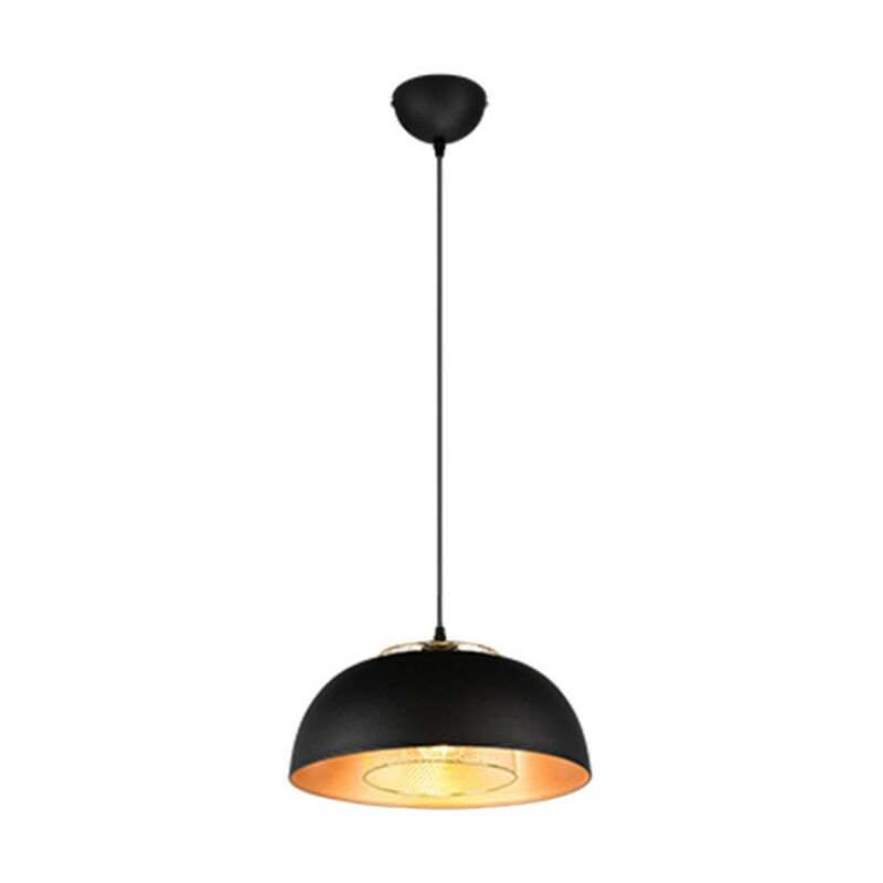 Image of Reality Punch Lampada da soffitto moderna a sospensione a cupola Punch da 35 cm, nera opaca