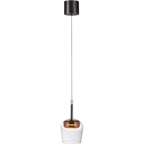 Lampada a sospensione rame vetro dimmer CCT LED 9W Neuhaus