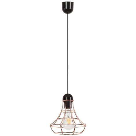 Lampada a sospensione Ramsey rame metallo plastica / Ø20cm nero