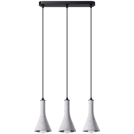 Lampada a sospensione Rea grigio 46x110x12cm Sollux