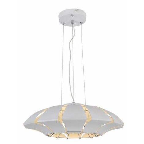 Lampada a sospensione Reality Tanui bianca metallo 3xE14