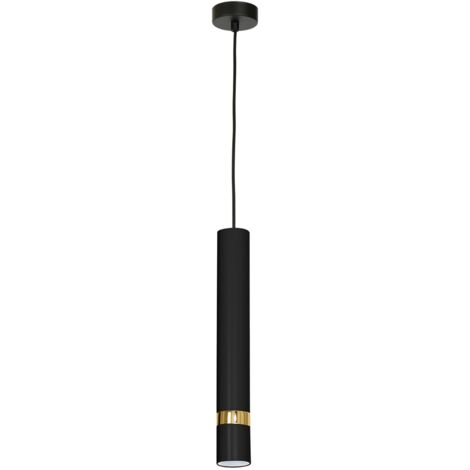 Lampada a sospensione Reno nera oro GU10 1x8W Luminex