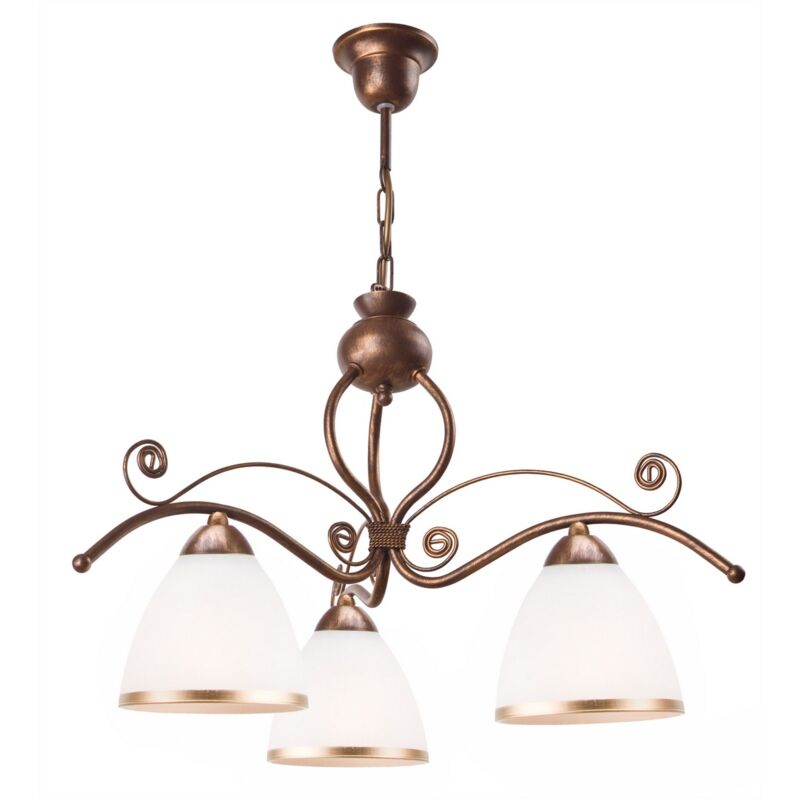 Lampada a Sospensione Retro, Acciaio, Vetro