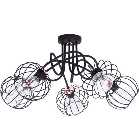 LAMPADA A SOSPENSIONE RETRO Loft Edison in rame industriale