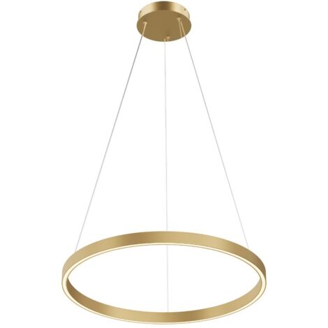Lampada a sospensione Ring LED 36W ottone/bianco Maytoni