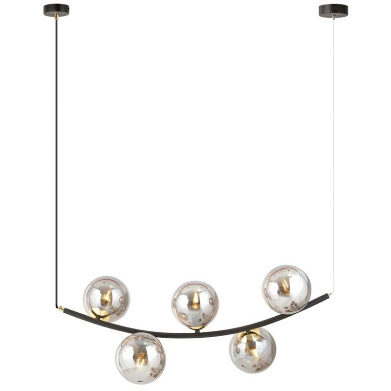 Lampada a Sospensione Ritz, Acciaio verniciato a