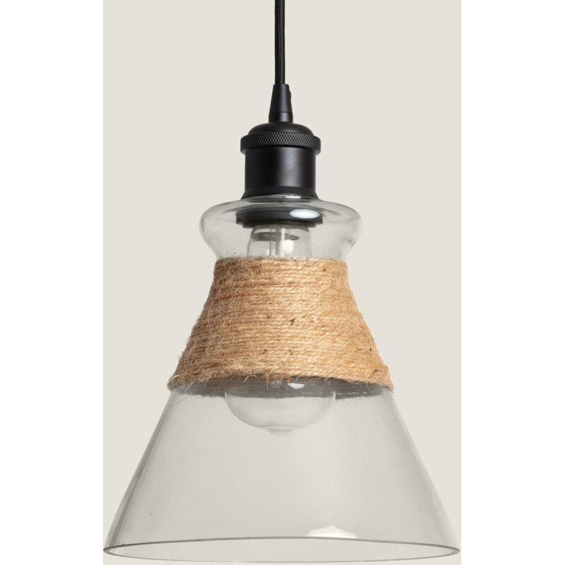 Ledkia - Lampada Sospensione Vetro Royesa Nero