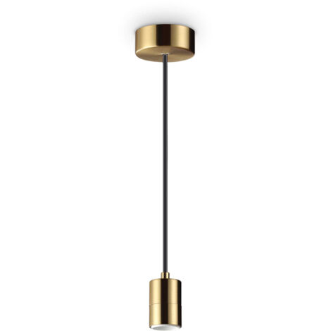 Lampada a Sospensione Set Metallo Ottone 1 Luce E27