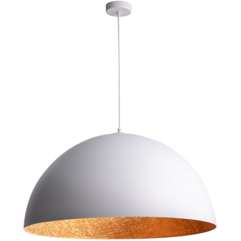Lampada a sospensione Sfera bianco/rame Ø50 E27 Sigma