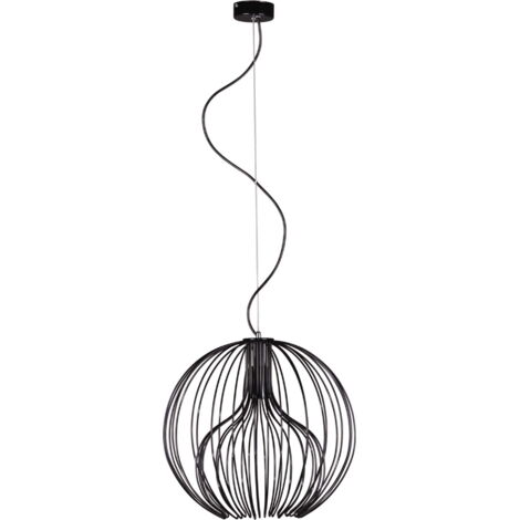 Lampada a sospensione sfera nera E27 Ø40 Kaja Tori