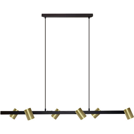 Lampada a sospensione Snow 6xGU10 oro/nero Light Prestige