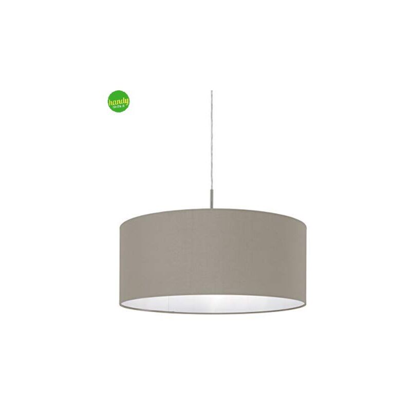 Lampadario a sospensione ø 53 x h 110 cm taupe e