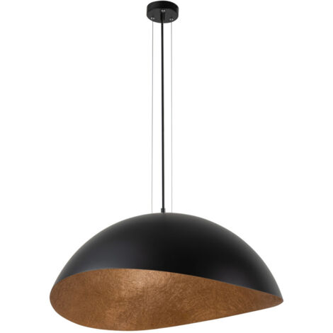 Lampada a sospensione Solaris Sigma nero/rame Ø89 E27
