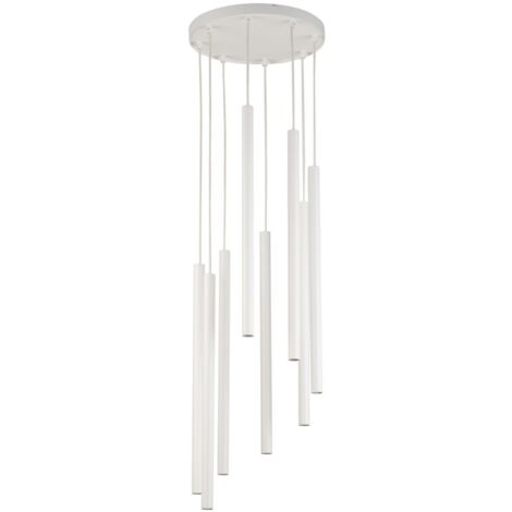 Lampada a sospensione Sopel bianca 8 luci G9 Sigma