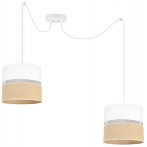 LAMPADA A SOSPENSIONE SPIDER, PARALUME 20 CM BIANCO