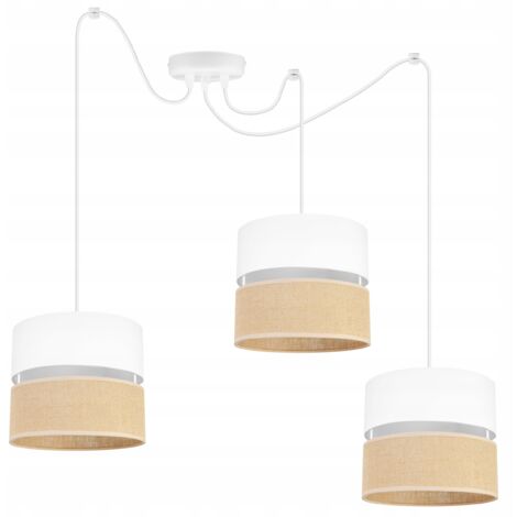 LAMPADA A SOSPENSIONE SPIDER, PARALUME 20 CM BIANCO