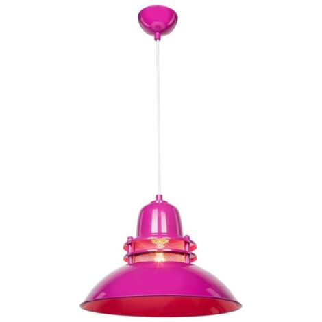 Lampada a sospensione stile industriale Tibet ASZ0872 colore fucsia