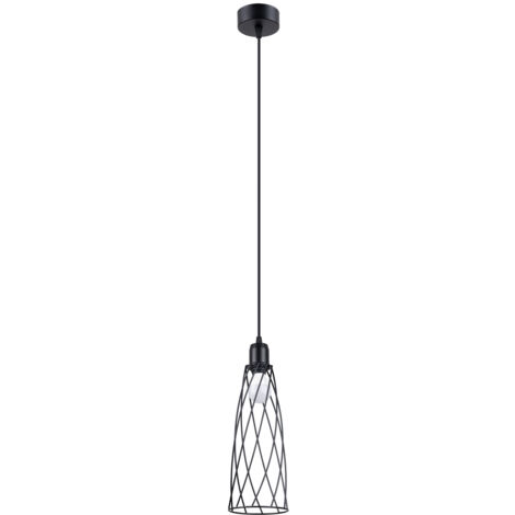 Lampada a sospensione Suba nero 12x139x12cm Sollux