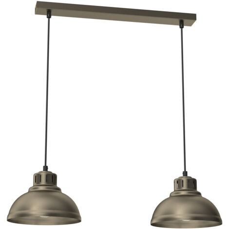Lampada a sospensione Sven oro titanio 65cm 2xE27 Luminex