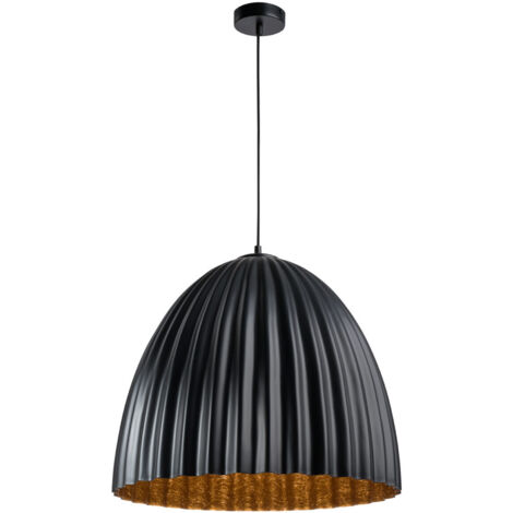 Lampada a sospensione Telma Ø70 nero rame E27 Sigma
