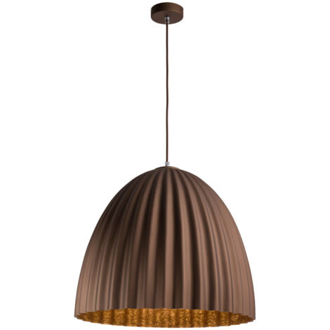 Lampada a sospensione Telma bronzo/rame Ø50 E27 Sigma