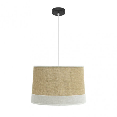 Lampada a sospensione tietar 1xe27 sacco/bianco regx40x40 cm