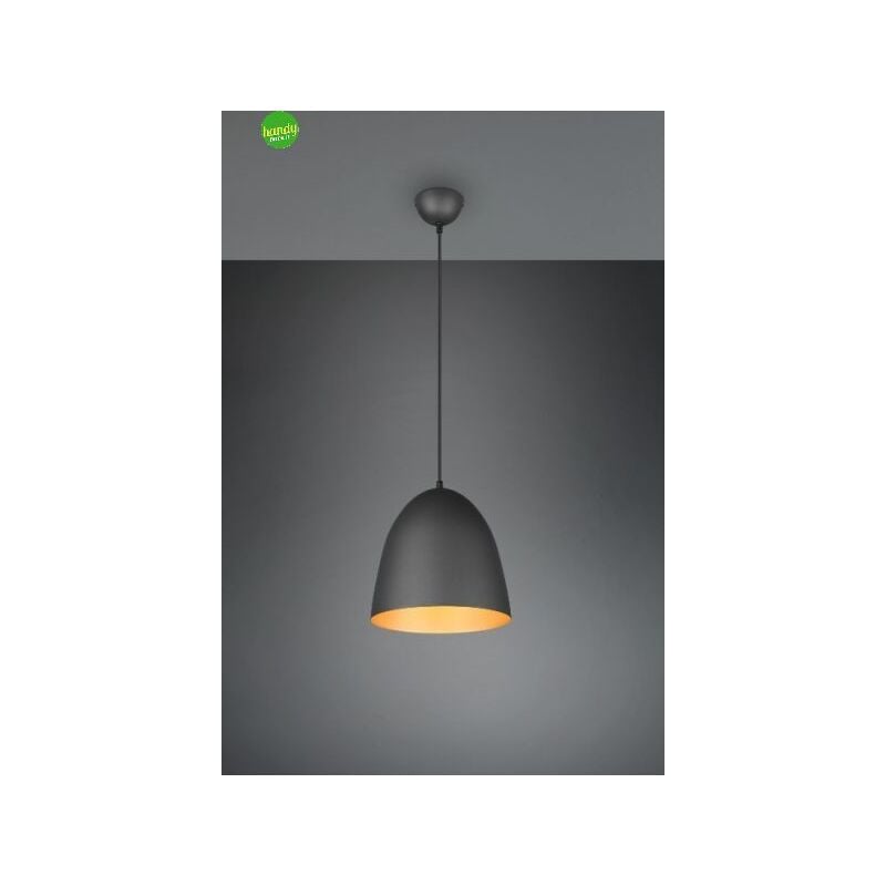 Lampada Sospesa Tilda Trio Lighting 25cm Nero e Oro