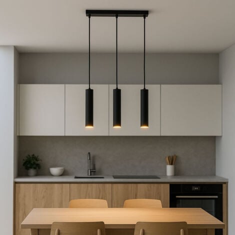 BARCELONA LED Lampada a sospensione tripla minimalista "Bila 3" - GU10