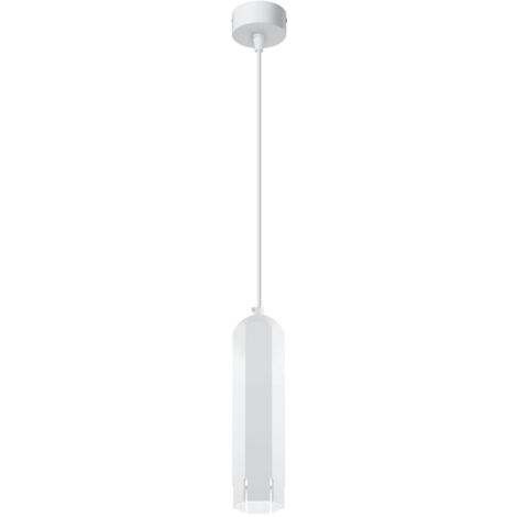 Lampada a sospensione Tuba Candellux bianca GU10 metallo