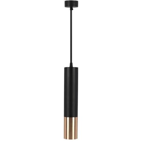 Lampada a sospensione tubolare nero/oro GU10 V-TAC VT-977