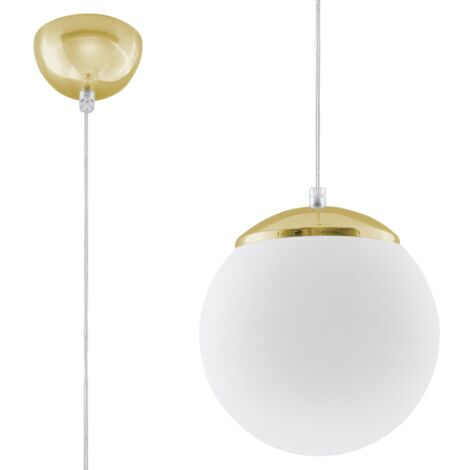 Lampada a sospensione Ugo oro bianco 20x110x20cm Sollux