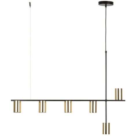 Lampada a sospensione Vendo nero-oro 6xGU10 Sigma Lighting