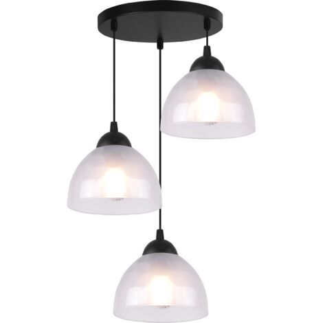 LAMPADA A SOSPENSIONE VENICE 3 LAMPADE PIANE MILK E27